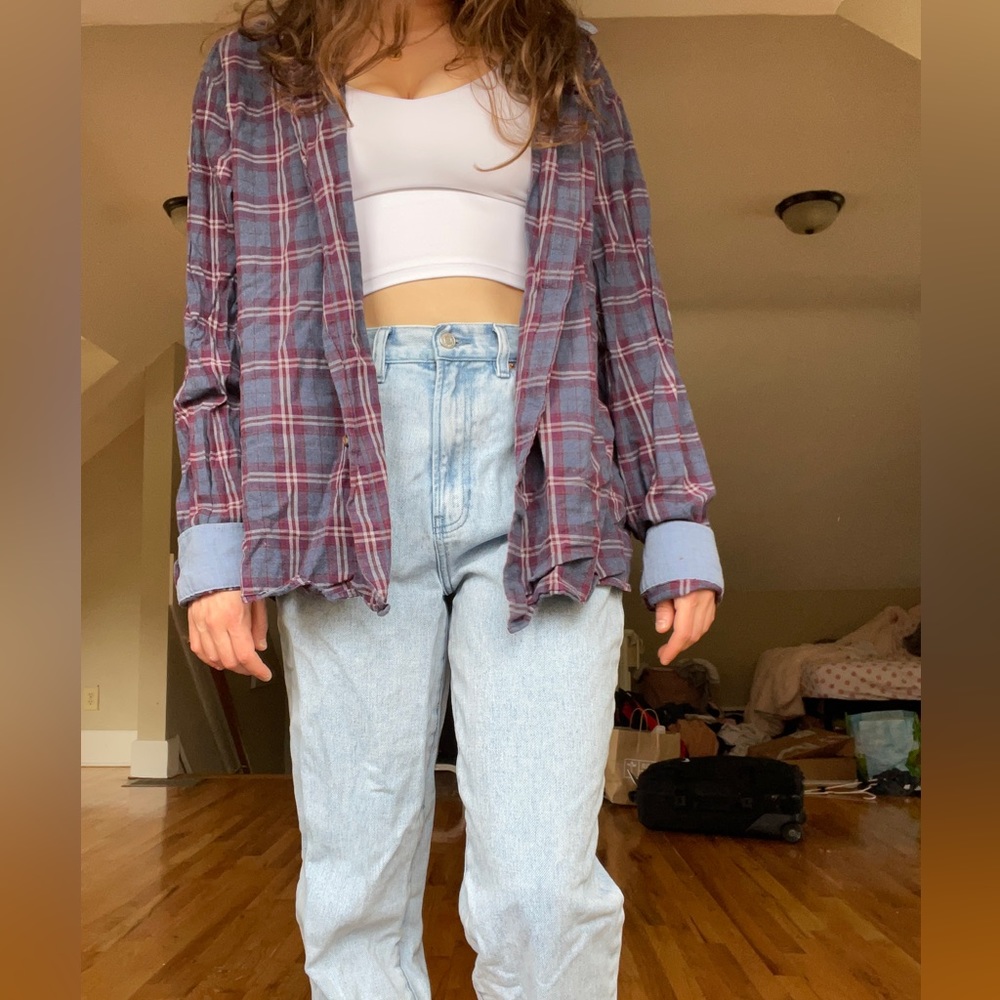 Rustic Outfitters Oversized Purple Flannel